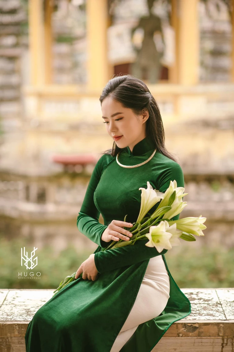 lựa chọ đồ gen khi mặc áo dài