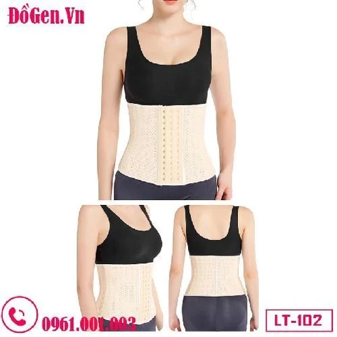 Đai Nịt Bụng Cao Su Latex Chính Hãng Dạng Lưới LT-102 25cm 25 Xương