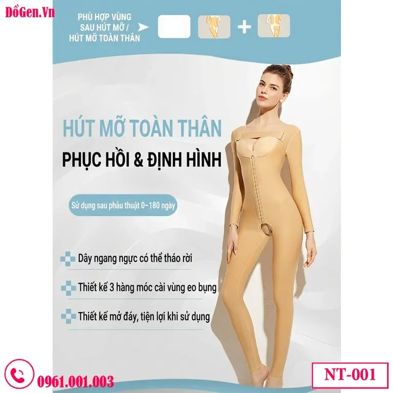 Áo gen nén bắp tay và gen bụng hậu phẫu y khoa
