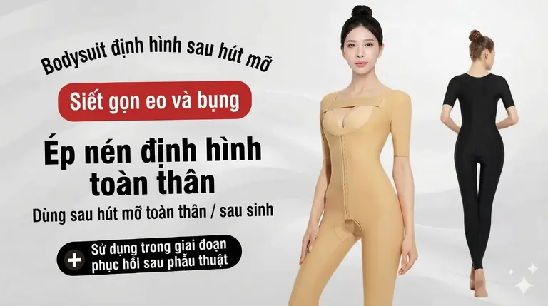 Áo gen y khoa medical compression garment sau liposuction body contouring.