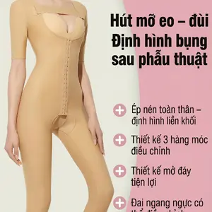 Áo gen compression garment sau hút mỡ nách bắp tay bụng mông giúp body contour recovery.