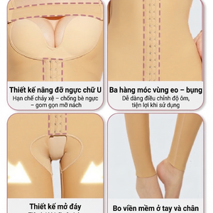 Áo gen nén compression garment sau hút mỡ giúp giảm swelling và giữ form cơ thể.
