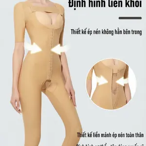 Áo gen định hình body shaper sau liposuction nách bắp tay bụng mông.