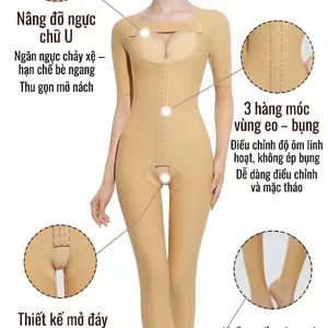 Áo gen body shaper sau phẫu thuật hút mỡ bụng và bắp tay recovery support