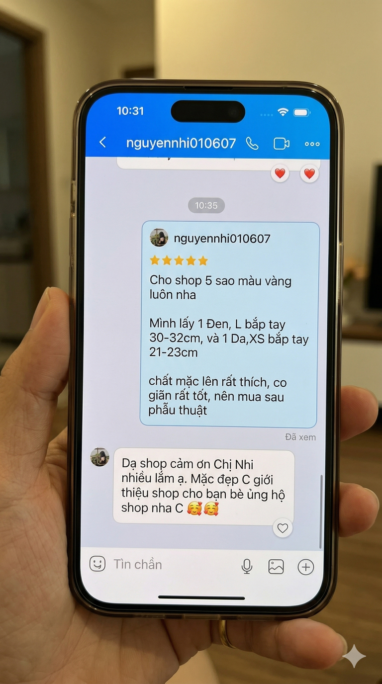 Giá áo gen định hình bắp tay mới nhất