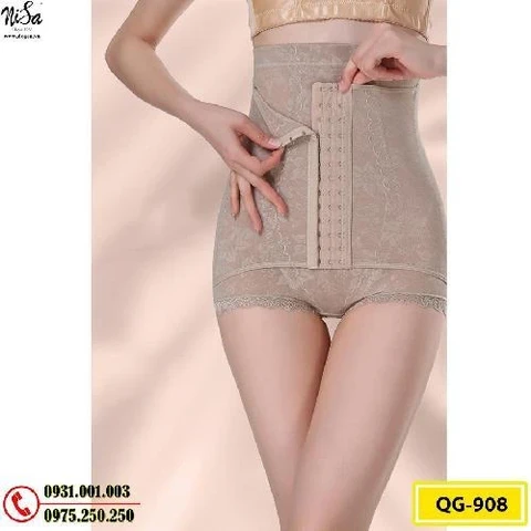Quần Gen Lót Định Hình Chống Cuộn Thon Eo Thon Đùi Nâng Mông (Cod: QG-908)