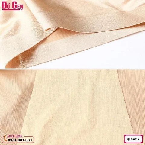 Quần Gen Nịt Bụng Dưới Có Đùi Chống Cuộn Cao Cấp Màu Đen QĐ-427
