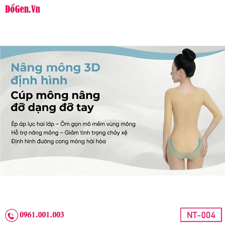 Áo gen body sau hút mỡ nách, bắp tay, bụng và mông giúp cơ thể thon gọn