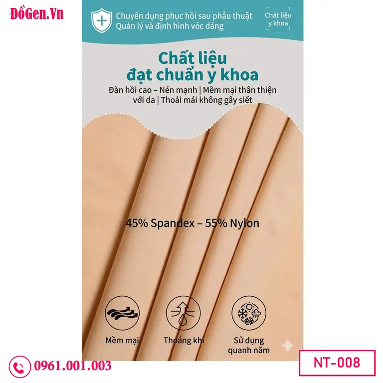 Áo gen định hình body shaper sau liposuction nách bắp tay bụng mông.