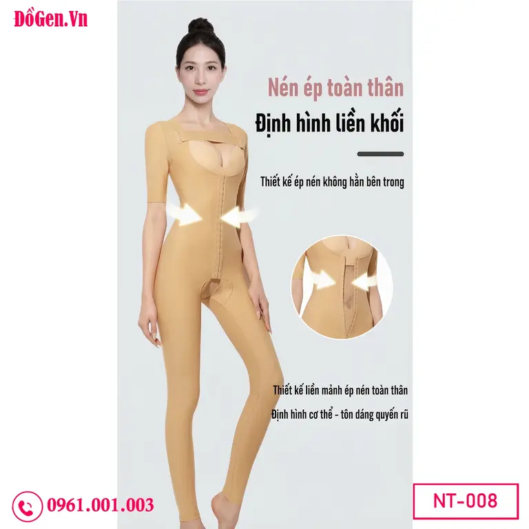 Áo gen định hình sau hút mỡ liposuction body shaper cho dáng thon gọn.