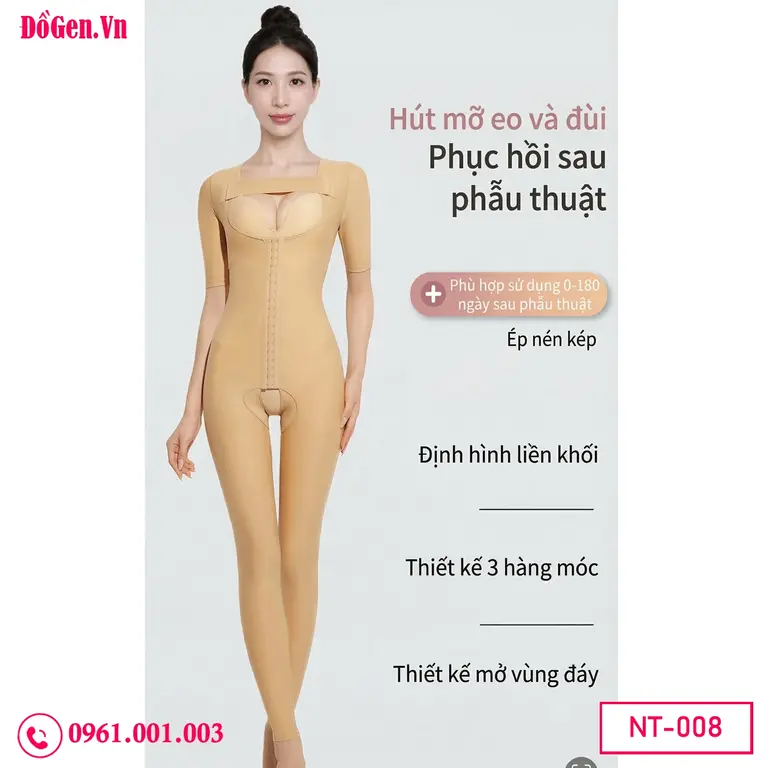 Áo gen body shaper sau hút mỡ bụng arms liposuction recovery.