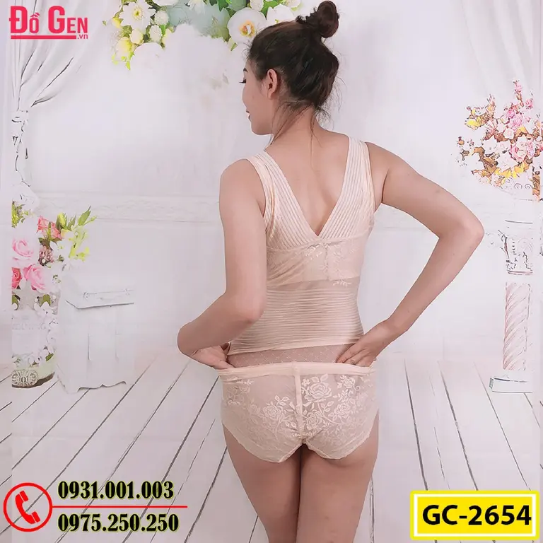 Bộ Đồ Lót Gen Định Hình - Gen Nịt Bụng Thu Gọn Vòng Eo (Cod: GC-2654)