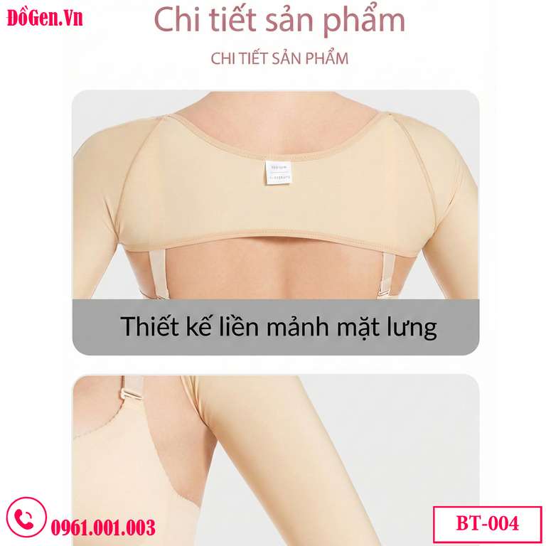 Áo gen phục hồi bắp tay sau hút mỡ giữ vững form tay săn chắc giúp da nhanh liền khối.