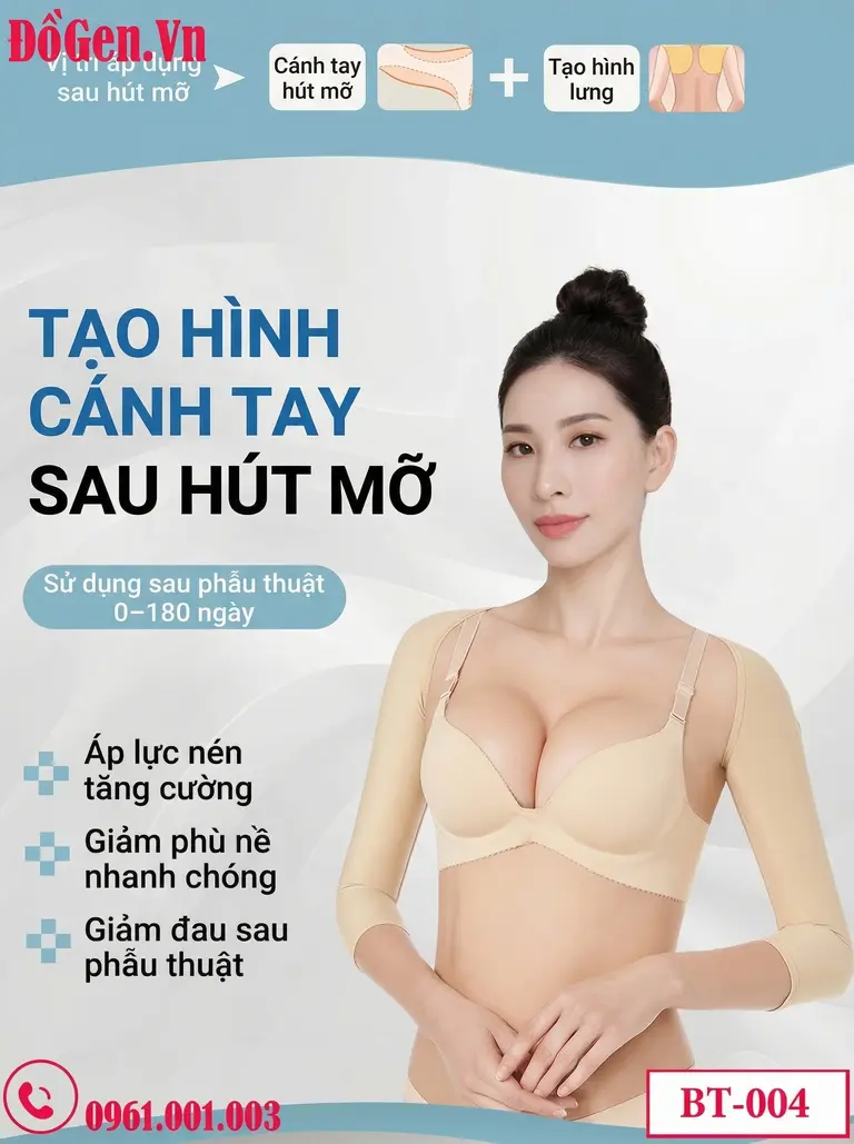 Áo gen cánh tay cắt may hở nách siêu thoáng khí giúp ngăn ngừa ẩm ướt vùng da nhạy cảm.