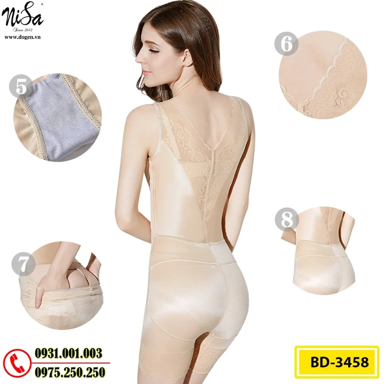 Đồ Lót Định Hình - Quần Áo Gen Liền Thân Định Hình Vòng Eo (Cod: BD-3458)