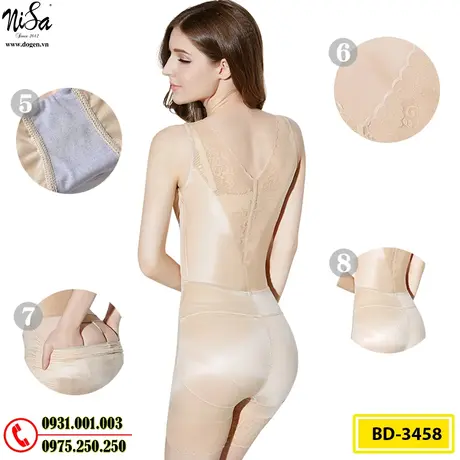 Đồ Lót Định Hình - Quần Áo Gen Liền Thân Định Hình Vòng Eo (Cod: BD-3458)