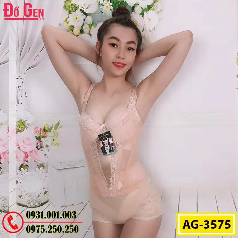Áo Gen Định Hình - Áo Lót Nịt Bụng Định Hình Thu Gọn Vòng Eo (Cod: AG-3575)