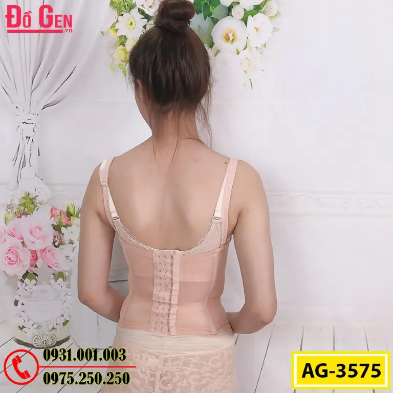 Áo Gen Định Hình - Áo Lót Nịt Bụng Định Hình Thu Gọn Vòng Eo (Cod: AG-3575)