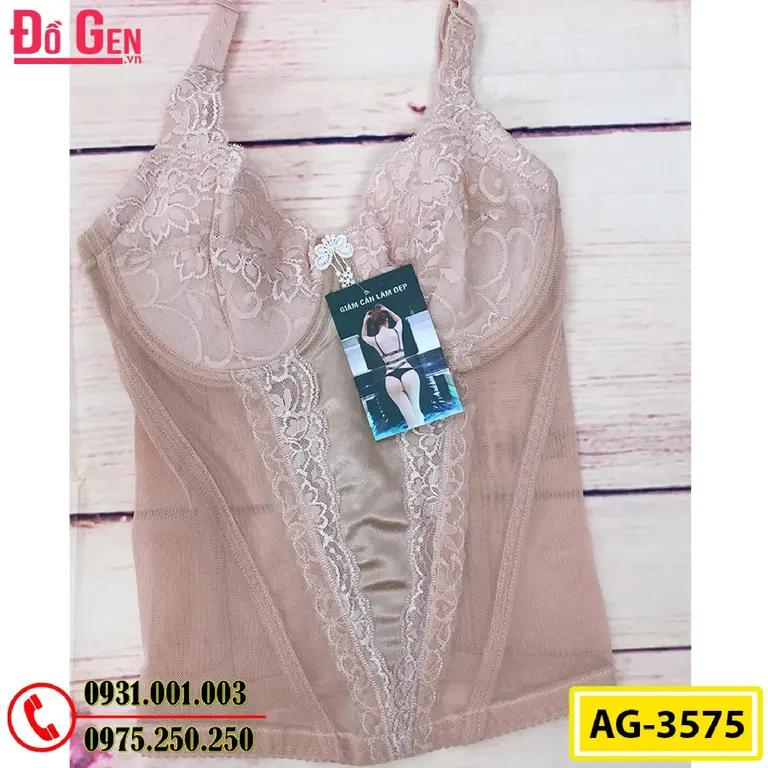 Áo Gen Định Hình - Áo Lót Nịt Bụng Định Hình Thu Gọn Vòng Eo (Cod: AG-3575)