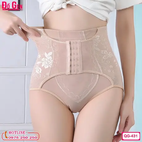 Quần Gen Nịt Bụng Dưới Cao Cấp Dạng Gài Cao Cấp QG-431