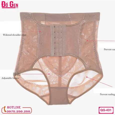 Quần Gen Nịt Bụng Dưới Cao Cấp Dạng Gài Cao Cấp QG-431