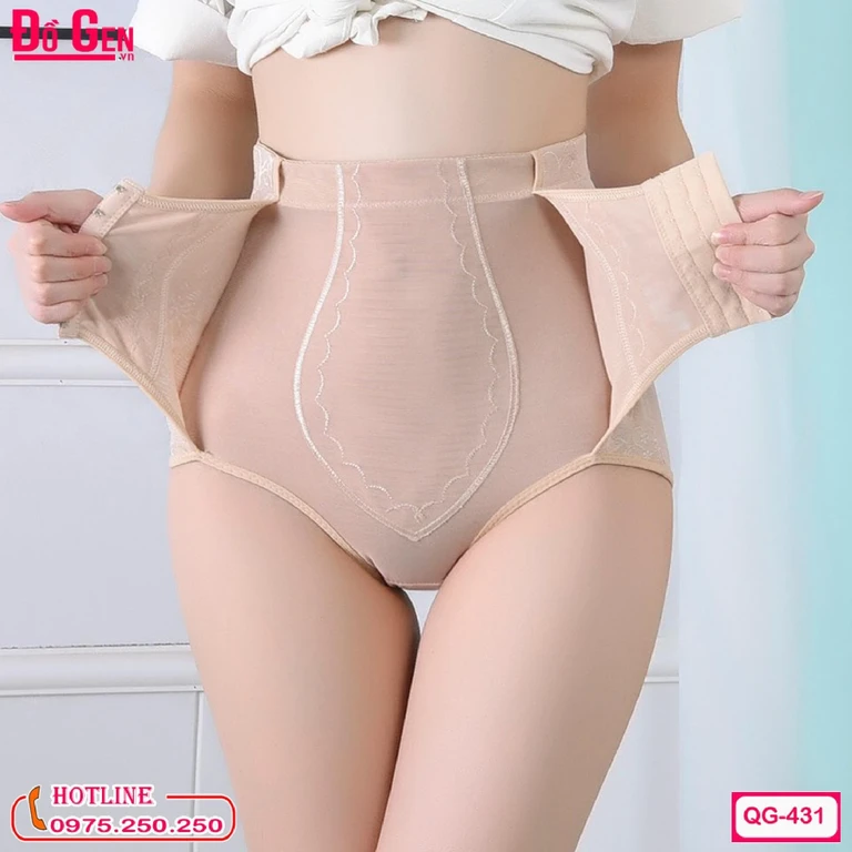Quần Gen Nịt Bụng Dưới Dạng Gài Cao Cấp QB-431