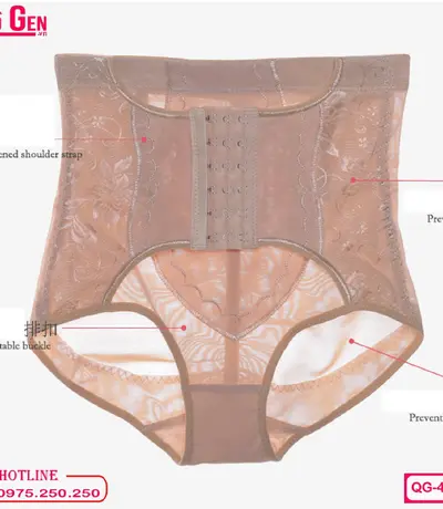 Quần Gen Nịt Bụng Dưới Cao Cấp Dạng Gài Cao Cấp QG-431