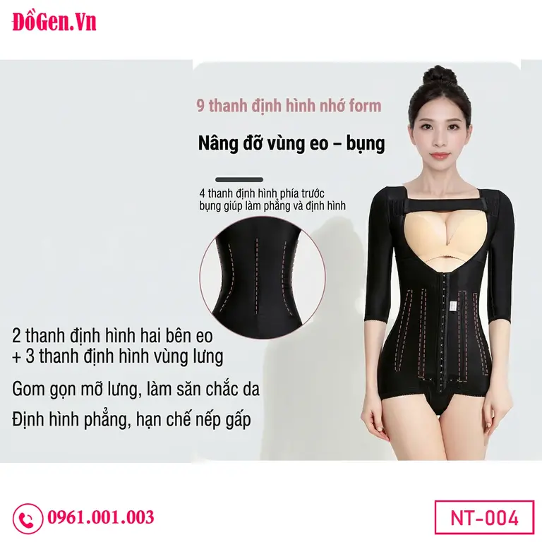 Áo gen định hình body sau phẫu thuật giúp thon gọn cơ thể