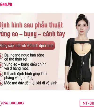 Tạo dáng eo thon và đường cong cơ thể.