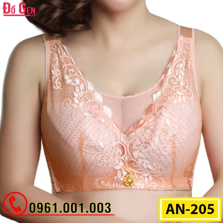Áo Lót Ren Không Mút Ngực Bản To Cao Cấp AN-205