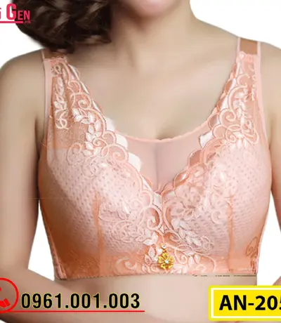 Áo Lót Ren Không Mút Ngực Bản To Cao Cấp AN-205