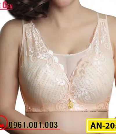 Áo Lót Ren Không Mút Ngực Bản To Cao Cấp AN-205