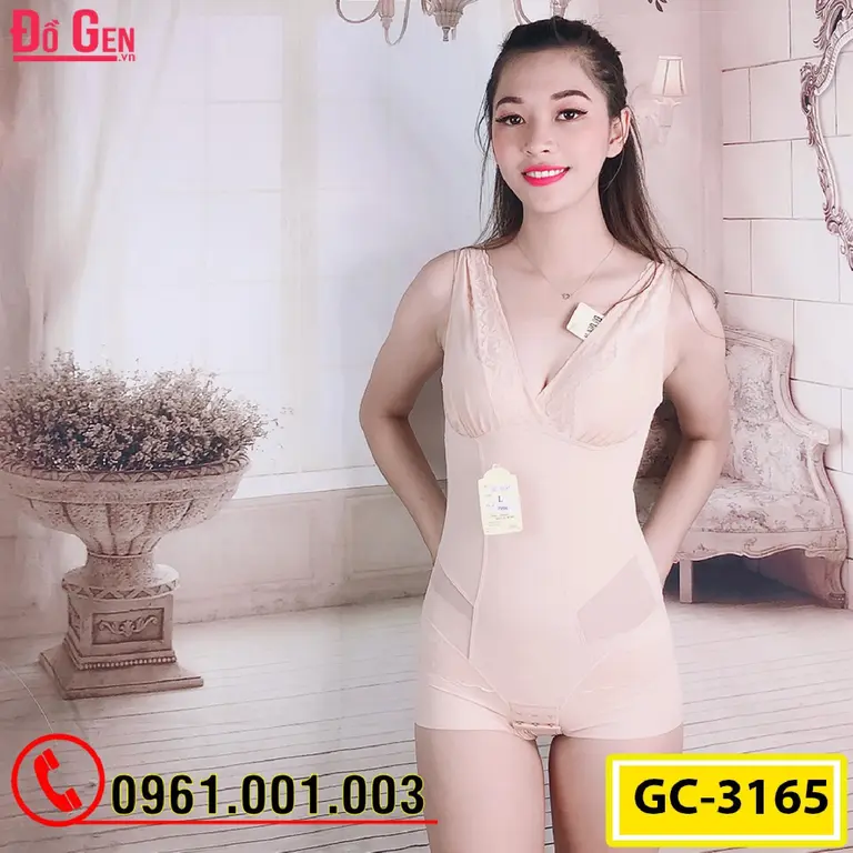 Bộ Đồ Lót Gen Định Hình - Gen Nịt Bụng Thu Gọn Vòng Eo (Cod: GC-3165)
