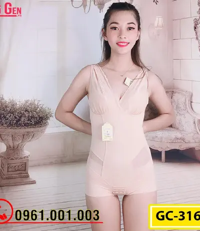 Bộ Đồ Lót Gen Định Hình - Gen Nịt Bụng Thu Gọn Vòng Eo (Cod: GC-3165)