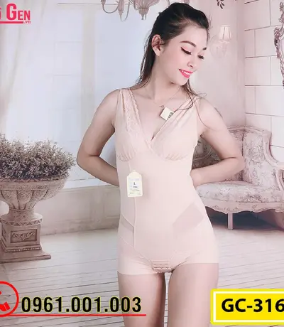 Bộ Đồ Lót Gen Định Hình - Gen Nịt Bụng Thu Gọn Vòng Eo (Cod: GC-3165)