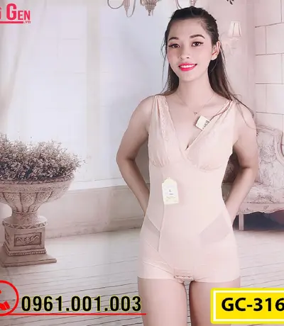 Bộ Đồ Lót Gen Định Hình - Gen Nịt Bụng Thu Gọn Vòng Eo (Cod: GC-3165)