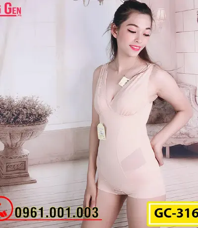 Bộ Đồ Lót Gen Định Hình - Gen Nịt Bụng Thu Gọn Vòng Eo (Cod: GC-3165)