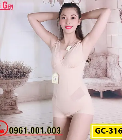 Bộ Đồ Lót Gen Định Hình - Gen Nịt Bụng Thu Gọn Vòng Eo (Cod: GC-3165)