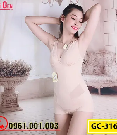 Bộ Đồ Lót Gen Định Hình - Gen Nịt Bụng Thu Gọn Vòng Eo (Cod: GC-3165)