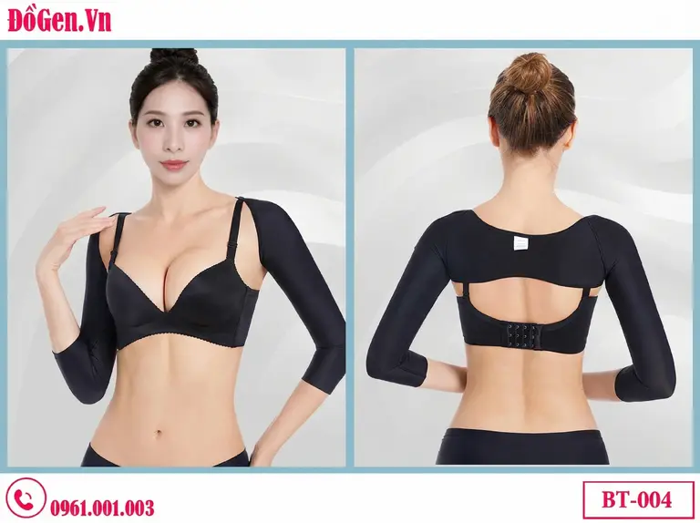 Áo nịt bắp tay chuyên dụng phòng khám định hình lại vóc dáng tay thon gọn sắc nét.