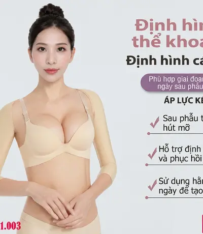 Áo định hình bắp tay sau phẫu thuật chất liệu thun lạnh co giãn bốn chiều cực kỳ thoải mái