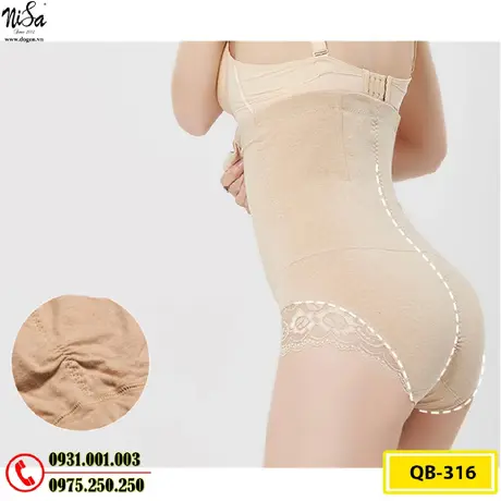 Quần Lót Gen Bụng Định Hình Chống Cuộn Thu Gọn Vòng Eo (Cod: QB-316)