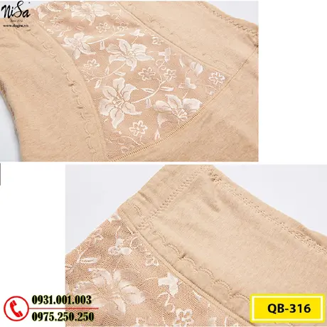 Quần Lót Gen Bụng Định Hình Chống Cuộn Thu Gọn Vòng Eo (Cod: QB-316)