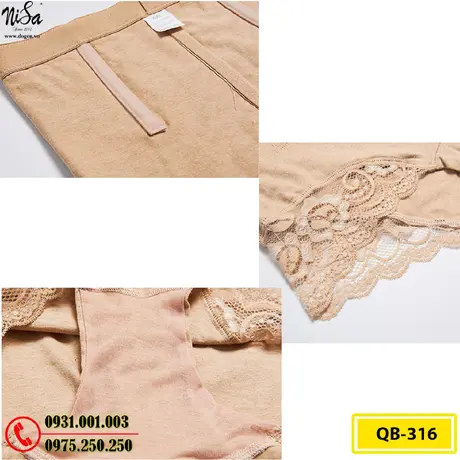 Quần Lót Gen Bụng Định Hình Chống Cuộn Thu Gọn Vòng Eo (Cod: QB-316)