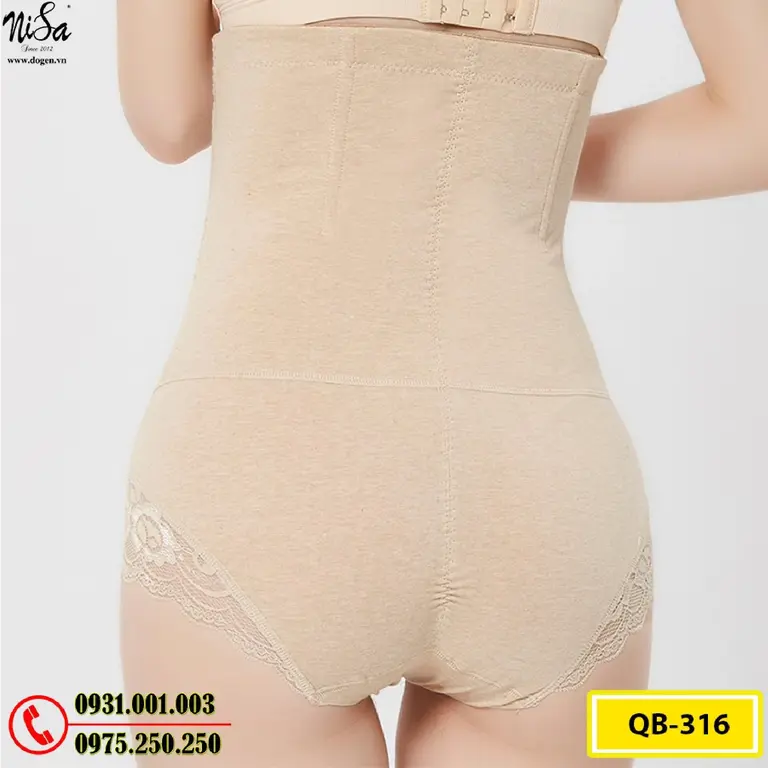 Quần Lót Gen Bụng Định Hình Chống Cuộn Thu Gọn Vòng Eo (Cod: QB-316)