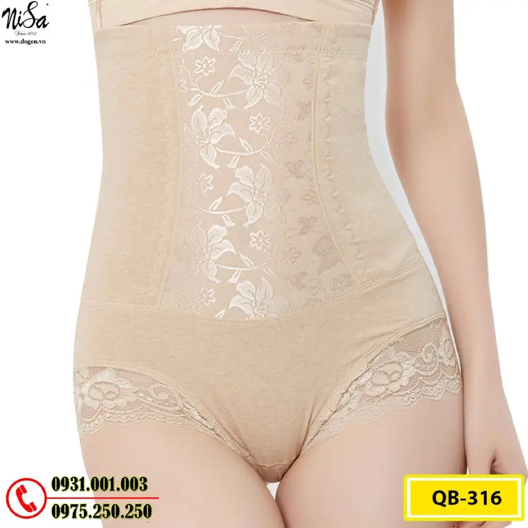 Quần Lót Gen Bụng Định Hình Chống Cuộn Thu Gọn Vòng Eo (Cod: QB-316)