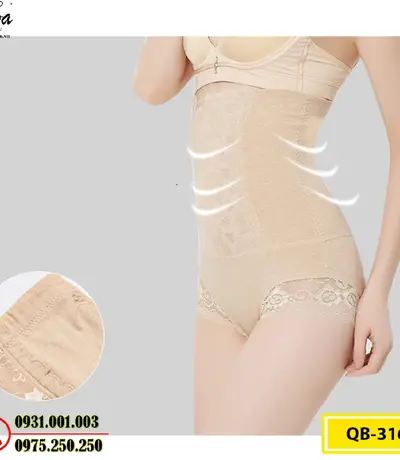 Quần Lót Gen Bụng Định Hình Chống Cuộn Thu Gọn Vòng Eo (Cod: QB-316)