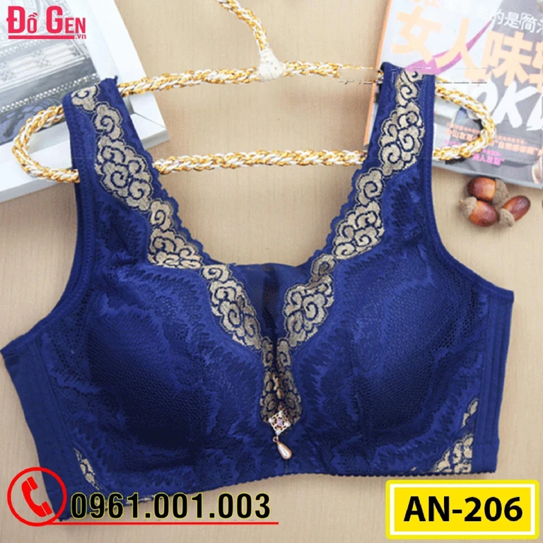 Áo Ngực Ren Bản To Không Gọng Cao Cấp AN-206