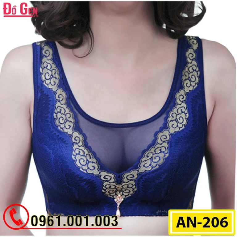 Áo Ngực Ren Bản To Không Gọng Cao Cấp AN-206
