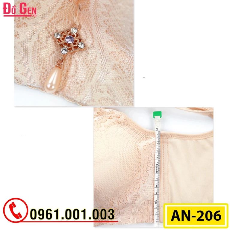 Áo Ngực Ren Bản To Không Gọng Cao Cấp AN-206